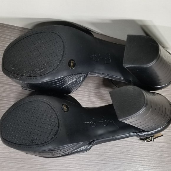 Jessica Simpson Palyn Platform Pump, Black, Womens Size 8.5 M / 39 - Picture 10 of 11
